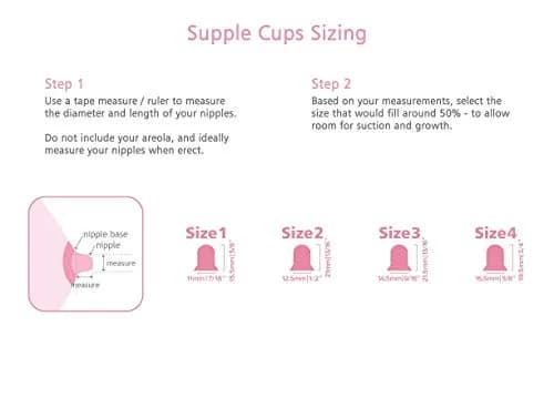 Supple Cups Flat, Shy and Inverted Nipples Solution Size 2 Pink | Clinically Proven Latch Aid thumbnail 4