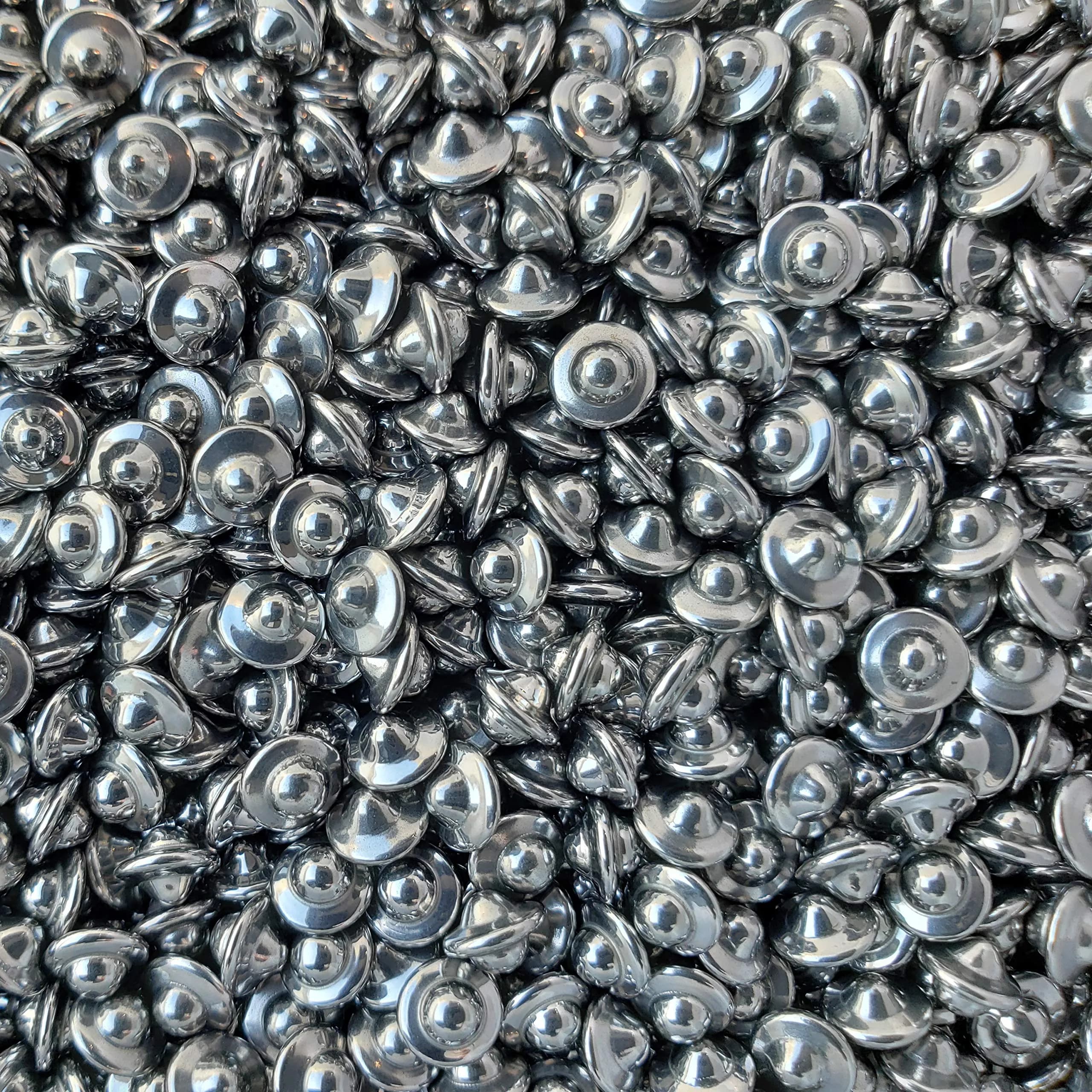 BC Precision 1/8" Stainless Steel Ballcone Tumbling Media, 1 lb Pack | Rust-Resistant, Reusable, for Jewelry & Metal Finishing - main product image