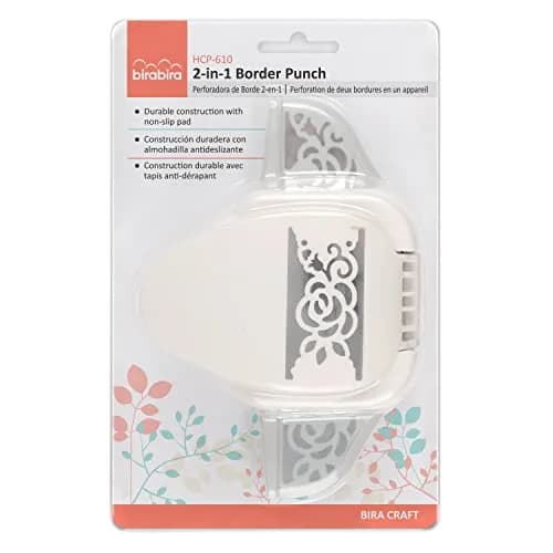 Bira Craft 2-in-1 Border Edge Craft Punch (Rose-2) | 6.5" x 4.13" x 2.75" | Valentine's Day Punch for Scrapbooking thumbnail 4