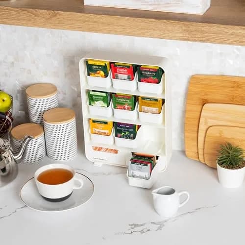 Mind Reader 11-Drawer Tea Bag Organizer Station | 26cm L x 8.25cm W x 35cm H thumbnail 5