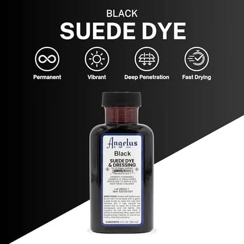 Angelus Suede & Nubuck Dye & Dressing - Black, 3 fl oz | Shoe Care & Accessories thumbnail 3