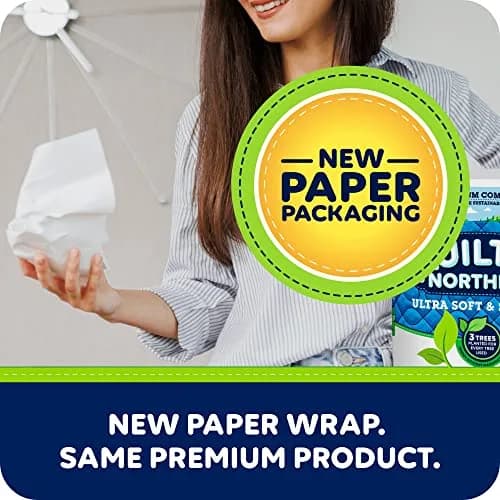 Quilted Northern Ultra Soft & Strong Toilet Paper, 6 Mega Rolls | Biodegradable & Septic Safe thumbnail 2