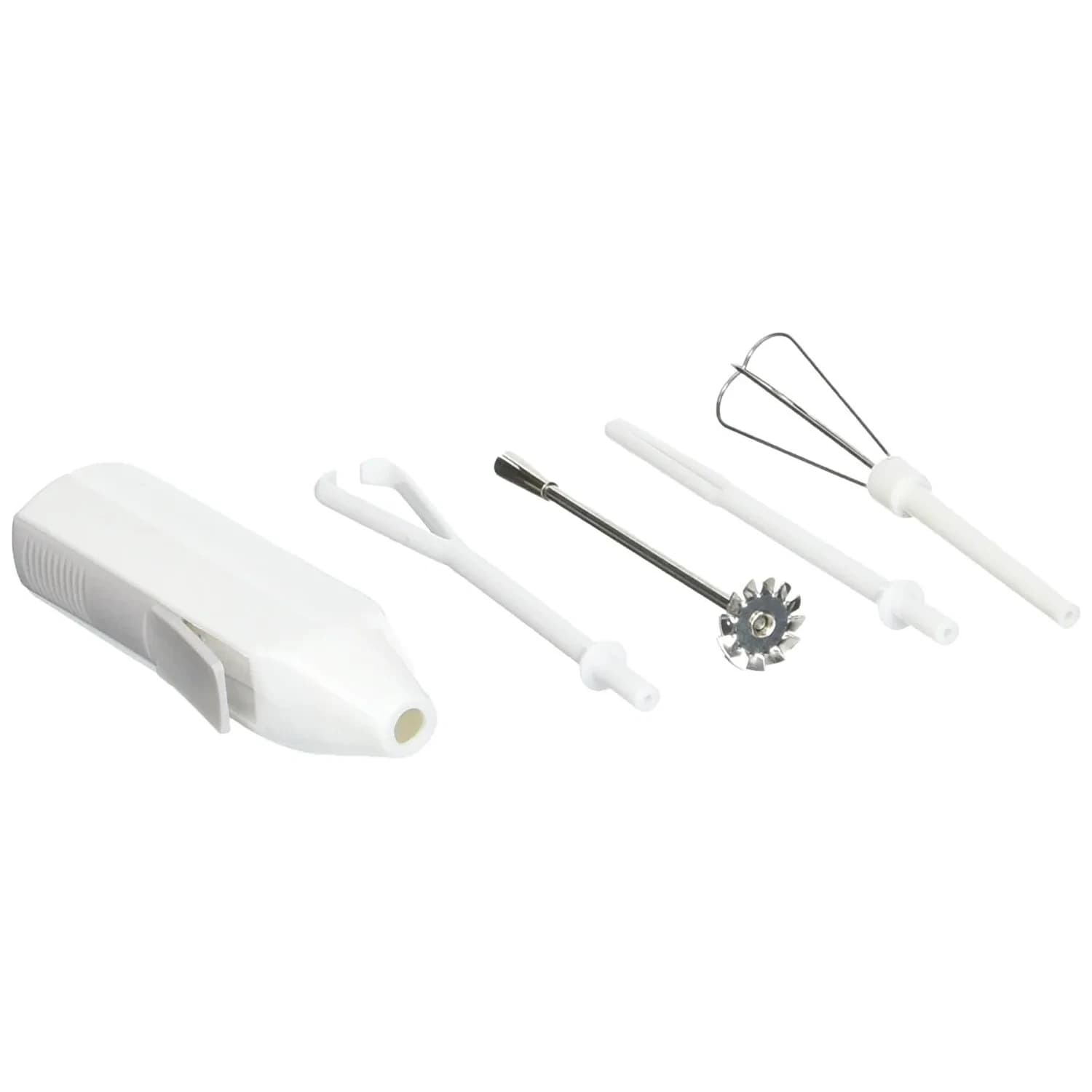 Norpro Deluxe Cordless Mini Mixer Blender Whipper Whisk 4 Attachments | 10cm (4") Length - main product image