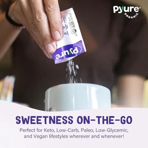 Pyure Organic Stevia Packets 1000 Count (Pack of 1) | Zero Calorie Sweetener for Coffee & Baking thumbnail 9