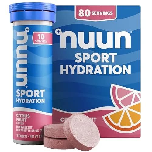 Nuun Sport Electrolyte Tablets Citrus Fruit 80 Count (10 Tablets Per Tube) | Hydration Support for Active Lifestyles thumbnail 1