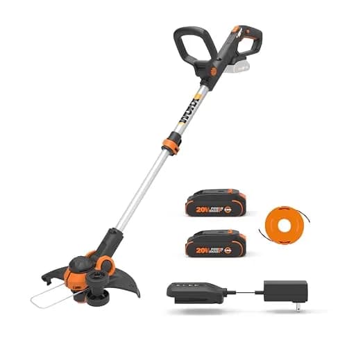 WORX WG163 20V Cordless String Trimmer & Edger 30cm (12") | 2-in-1 Tool with 2 Batteries & Charger thumbnail 1