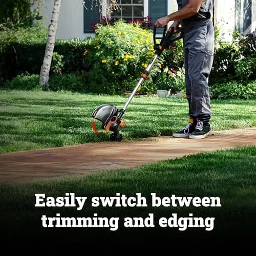 WORX WG163 20V Cordless String Trimmer & Edger 30cm (12") | 2-in-1 Tool with 2 Batteries & Charger thumbnail 2