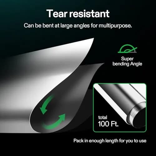 VIVOSUN Highly Reflective Mylar Film Roll 4FT x 100FT (121.9cm x 30.48m) | 95% Reflectivity for Grow Rooms thumbnail 6