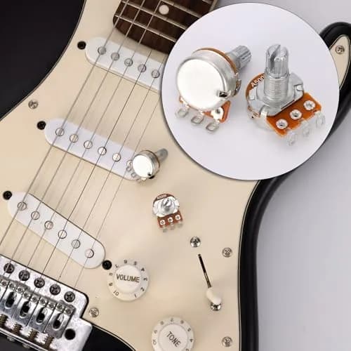 Swhmc A500K Ohm Guitar Potentiometer 1/4" Split Shaft 10-Pack | Volume Tone Control thumbnail 8