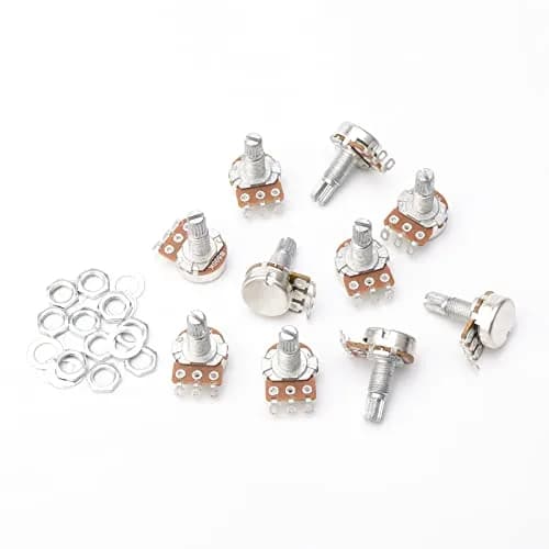 Swhmc Guitar Potentiometer Audio Pots B500K Ohm Replacement 16.5mm Base Dia 18mm Shaft Pack of 10 thumbnail 5