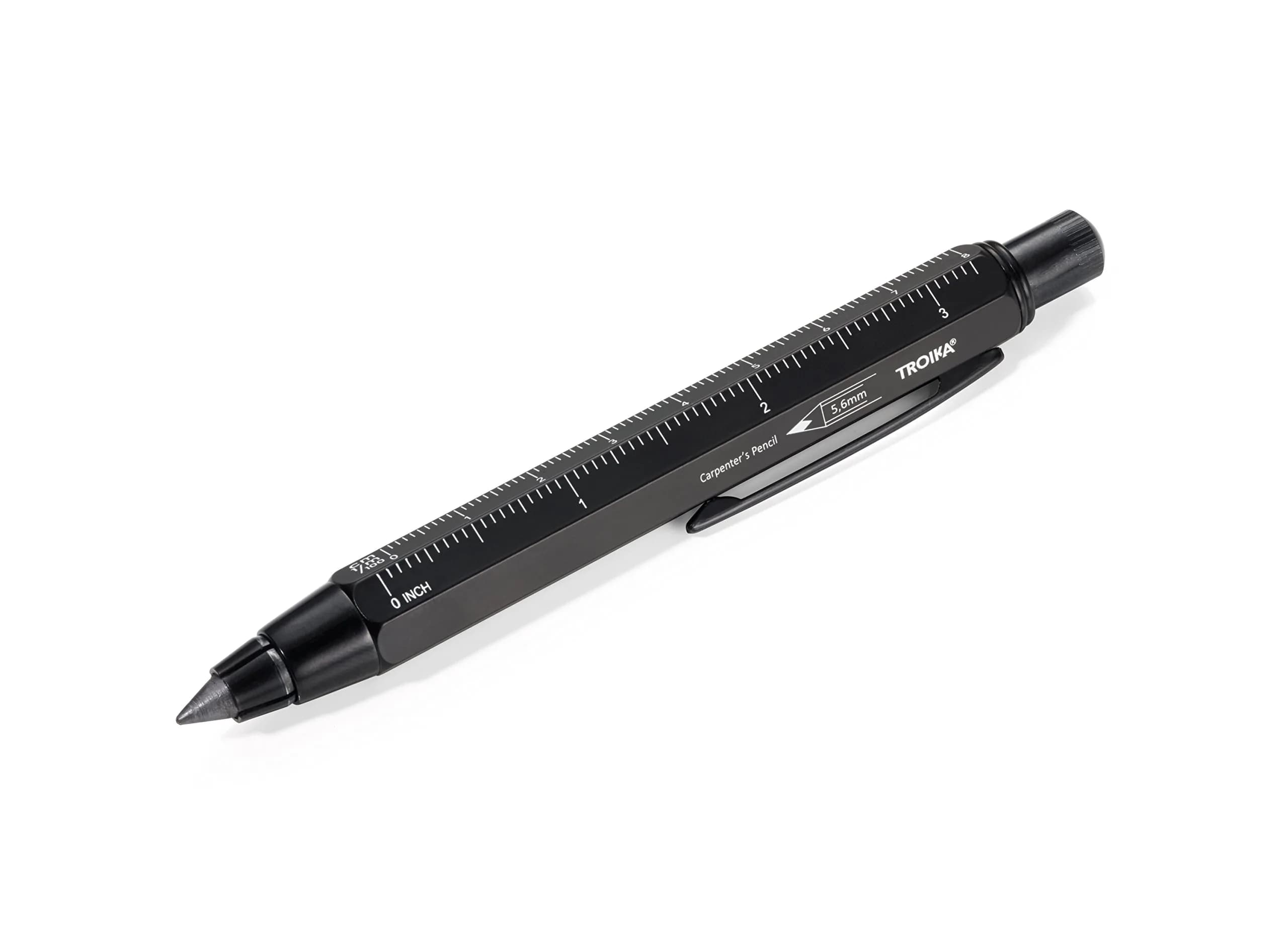 Troika Carpenter's Construction Mechanical Pencil Black 5.6mm (0.22 in) | Precision Tool for Professionals — Black