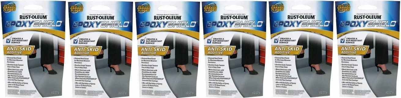 Rust-Oleum Anti-Skid Additive Clear Matte Finish for Floors & Aluminum, 20.4 fl oz (6 x 3.4 oz Bottles)