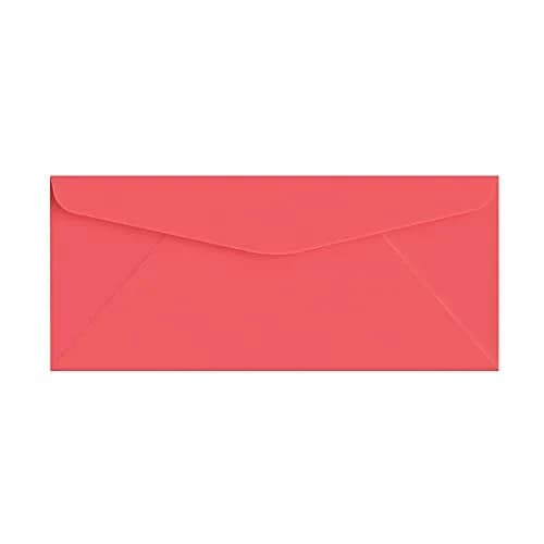 S Superfine Printing Rocket Red Bright Color #10 Envelopes | 4 1/8" x 9 1/2" | Bulk Pack of 50 thumbnail 1