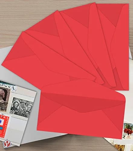S Superfine Printing Rocket Red Bright Color #10 Envelopes | 4 1/8" x 9 1/2" | Bulk Pack of 50 thumbnail 2