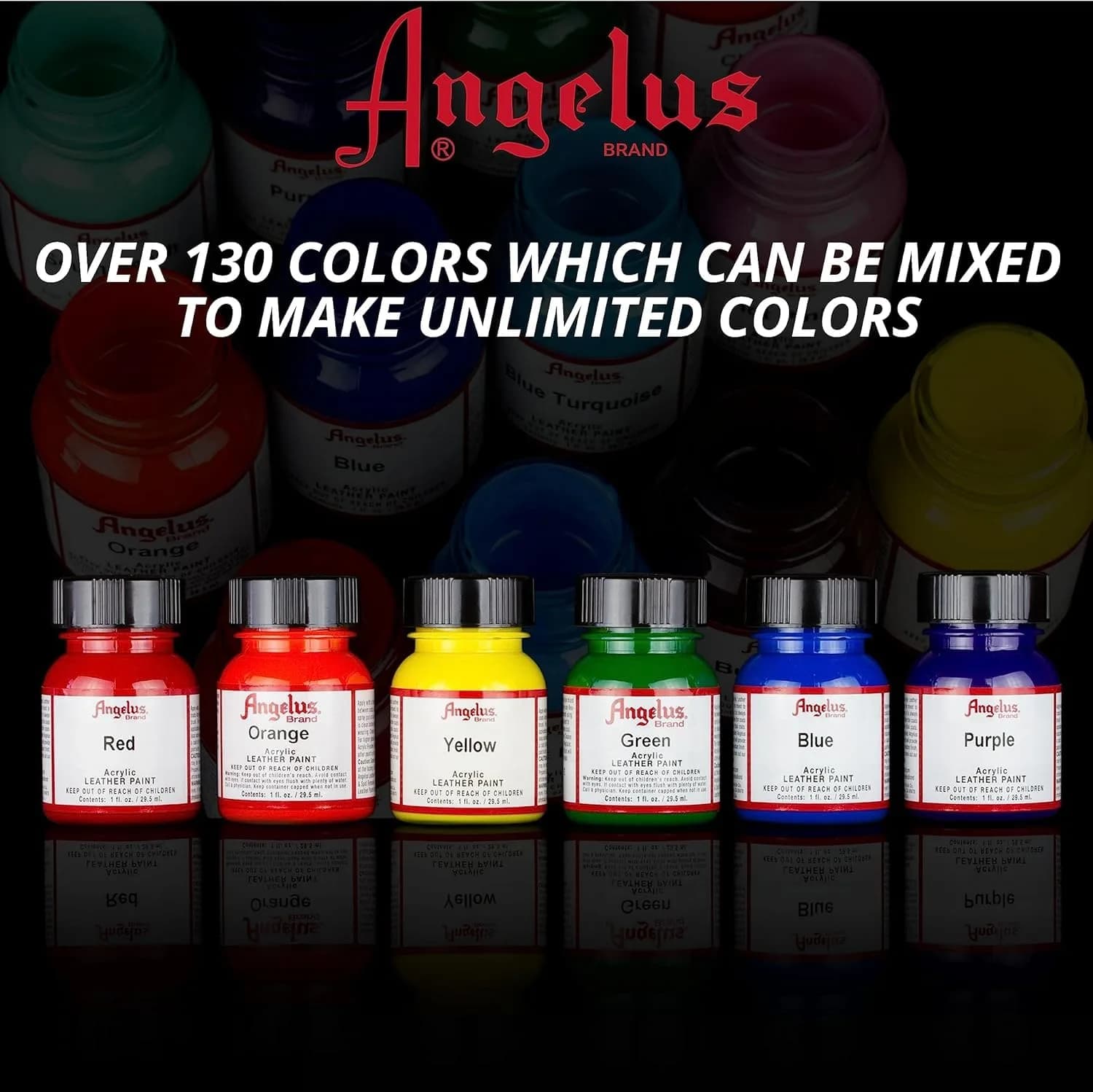 Angelus Acrylic Leather Paint, Play in The Sand, 1 Fl Oz (29.57 ml) | Non-Toxic & Water-Based thumbnail 4