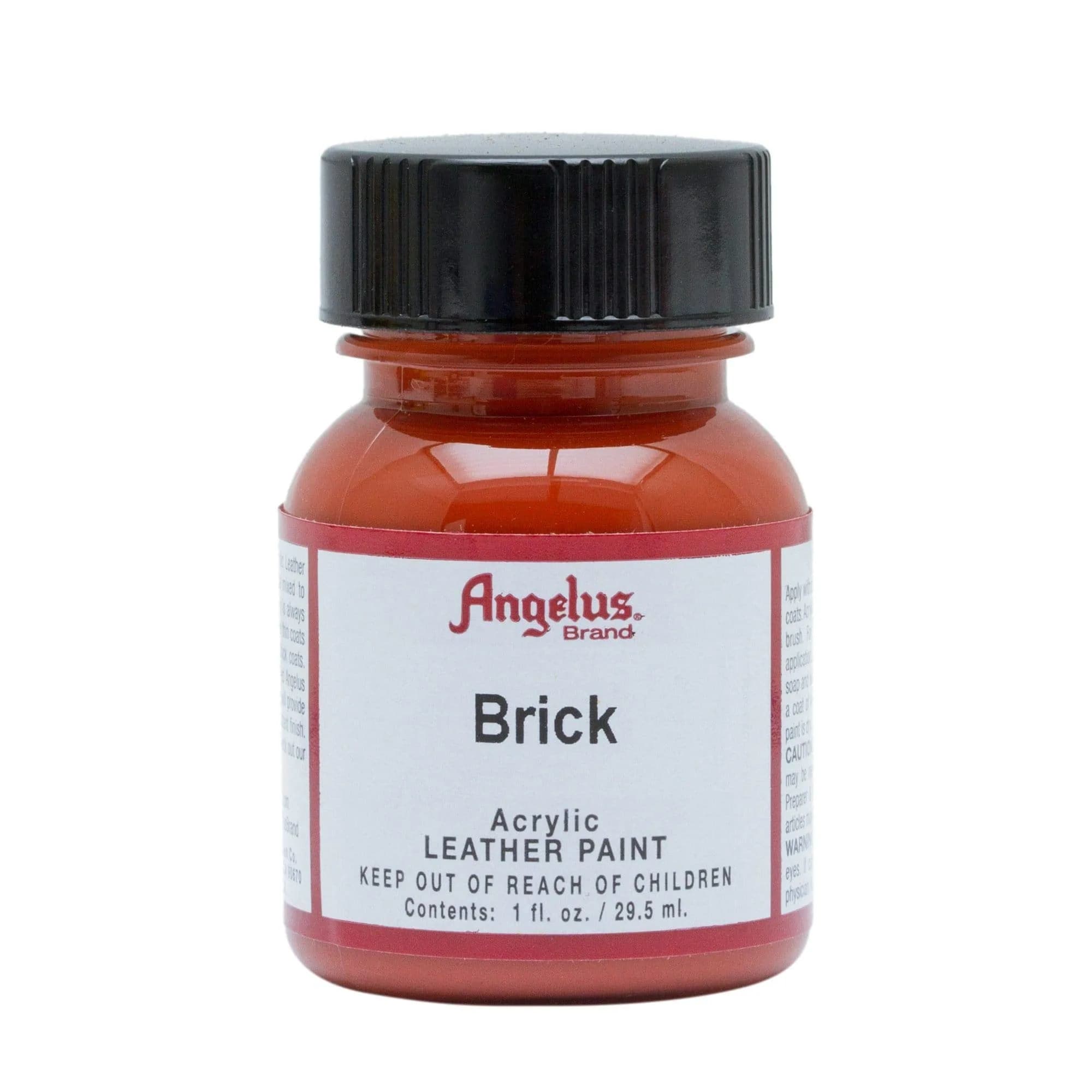 Angelus Acrylic Leather Paint, Brick Color, 1 Fl Oz (30ml) | USA-Sourced Craft Paint thumbnail 4