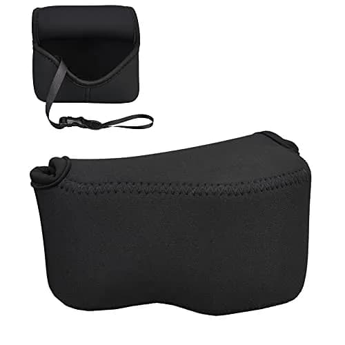 JJC Neoprene Camera Case Pouch for Compact Camera + Lens Below 4.7x2.9x3.4" | Waterproof, Elastic & Stylish thumbnail 1