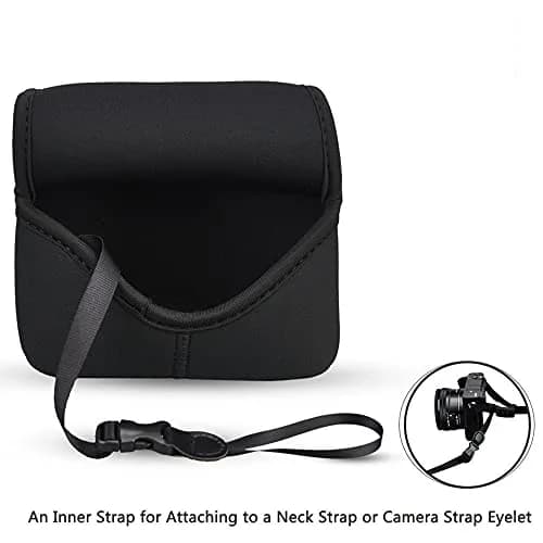 JJC Neoprene Camera Case Pouch for Compact Camera + Lens Below 4.7x2.9x3.4" | Waterproof, Elastic & Stylish thumbnail 7