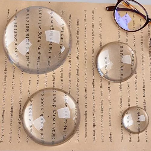 LONGWIN Crystal Dome Magnifier/Paperweight 80mm (3.15 Inch) | Clear K9 Crystal thumbnail 3