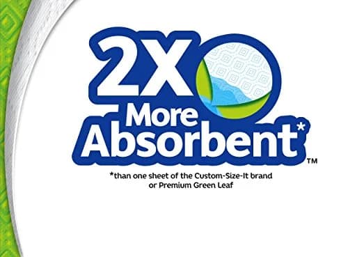 Bounty Paper Towels 2-Ply White 12 Rolls | Absorbent Paper Towels for Households thumbnail 3