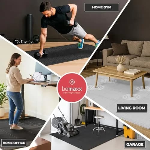 BeMaxx Interlocking EVA Foam Floor Tiles Workout Mat Set 1.27 cm (0.5 inch) Thick | 18 sq ft Protective Flooring for Home Gyms thumbnail 8