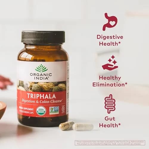 Organic India Triphala Capsules 180 Count | Supports Digestive Balance & Rejuvenation thumbnail 3