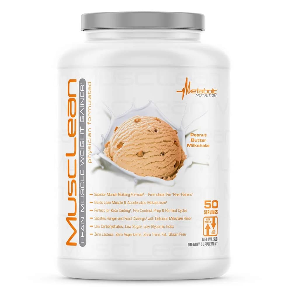 Metabolic Nutrition Peanut Butter Milkshake protein powder tub Whey concentrate 50 servings