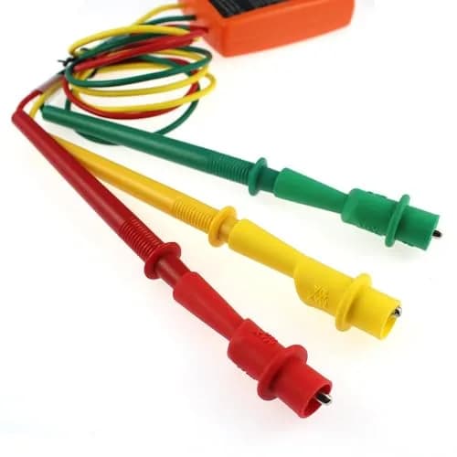 BESTDO 3 Phase Sequence Rotation Tester LED Indicator Detector Meter | Accurate AC Voltage & Rotation Check thumbnail 4