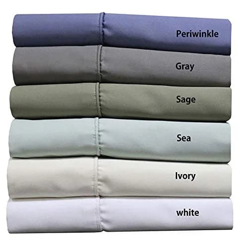 Royal Hotel Bedding Queen 1000 Thread Count Cotton Sateen Sheet Set 203cm x 254cm (80" x 100") Flat Sheet, 152cm x 203cm (60" x 80") Fitted Sheet, 51cm x 76cm (20" x 30") Pillowcases | Luxury Heavyweight Cotton Comfort thumbnail 2