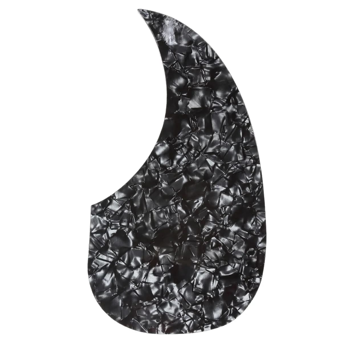 Musiclily Pro Oversize Teardrop Acoustic Guitar Pickguard Black Pearl | Fits Martin D28 Style