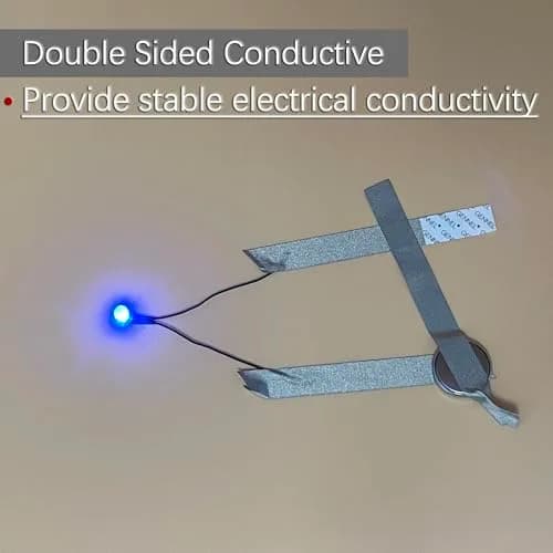 GENNEL Conductive Fabric Tape 30mm x 20M | EMI Shielding, Electrical Conductivity, High Temperature Resistance thumbnail 3