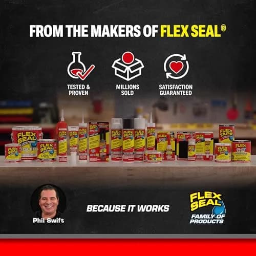 Flex Seal Liquid Rubber Sealant Coating Clear 473ml (16 oz) | Waterproof & Flexible Barrier thumbnail 7