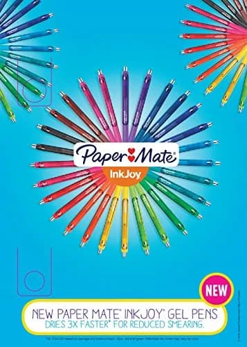 Paper Mate InkJoy Gel Pens, Medium Point, Black, 12 Count | Fast Drying Gel Ink for Smooth Writing thumbnail 6