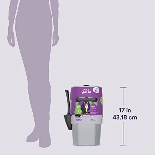 Litter Genie Standard Cat Litter Disposal Pail with 14 ft Refill | Odor Control & Easy Use thumbnail 8