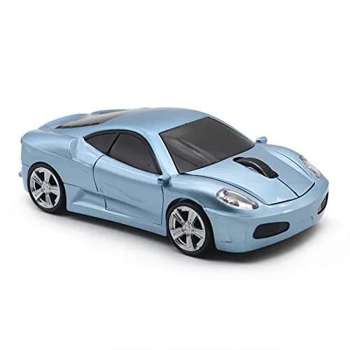 MGbeauty Wireless Mouse Sports Car Shape 120x60x35mm | Optical DPI 1600 for PC & Mac thumbnail 1
