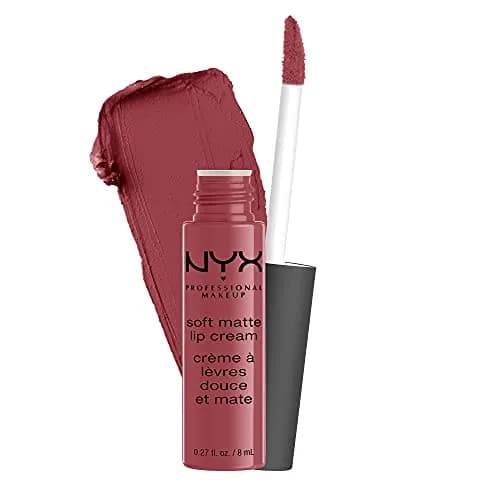 NYX PROFESSIONAL MAKEUP Soft Matte Lip Cream Budapest | Long-lasting, lightweight liquid lipstick in deep mauve with red undertone thumbnail 1