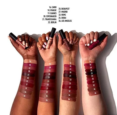 NYX PROFESSIONAL MAKEUP Soft Matte Lip Cream Budapest | Long-lasting, lightweight liquid lipstick in deep mauve with red undertone thumbnail 5