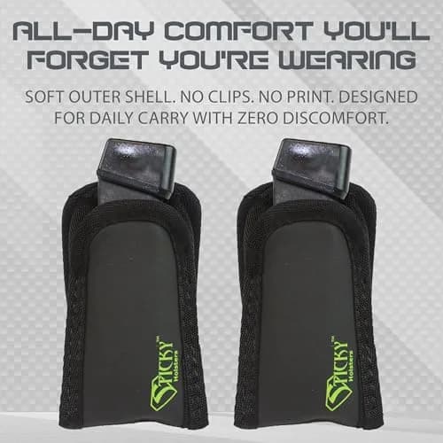 Sticky Holsters Mag Sleeve 2 Pack | Concealed Carry Magazine Holster IWB thumbnail 3
