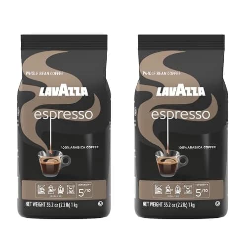 Lavazza Espresso Whole Bean Coffee, Medium Roast, 100% Arabica, 2.2 lb Bag (Pack of 2) | Aromatic, Italian Coffee for Espresso & Drip thumbnail 1