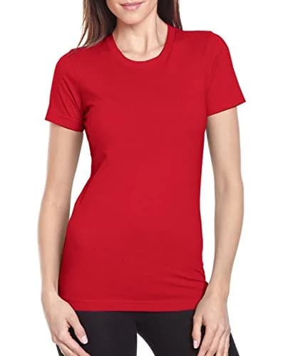 Next Level Women's Signature Style Boyfriend Jersey T-Shirt Black XXX-Large | Classic Crew Neck Cotton Tee thumbnail 2