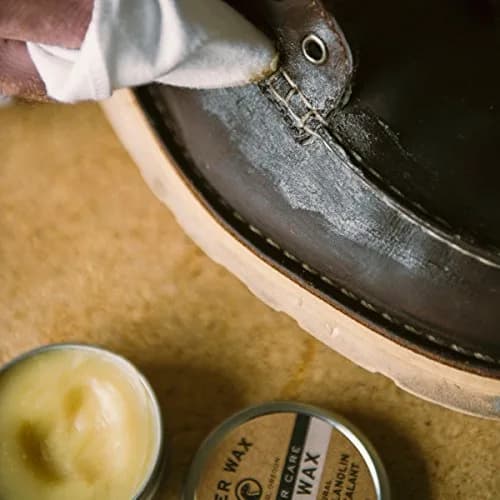 Otter Wax Boot Wax 2 oz (59 ml) | Heavy-Duty Leather Waterproofing Wax & Protective Leather Sealant for Leather Boots, Hats, & Rain Gear | All-Natural & PFAS-Free Beeswax Protectant thumbnail 5