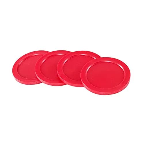 Super Z Outlet Light Weight Air Hockey Pucks & Slider Pusher Set | Red Replacement Equipment for Game Tables thumbnail 2