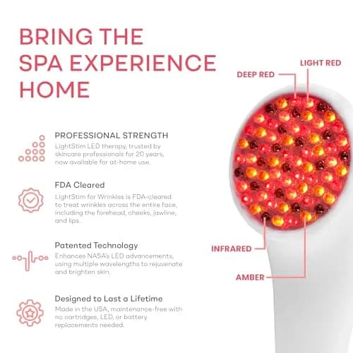 LightStim for Wrinkles LED Red Light Therapy with 72 LEDs | FDA Cleared Anti-Aging Device thumbnail 5