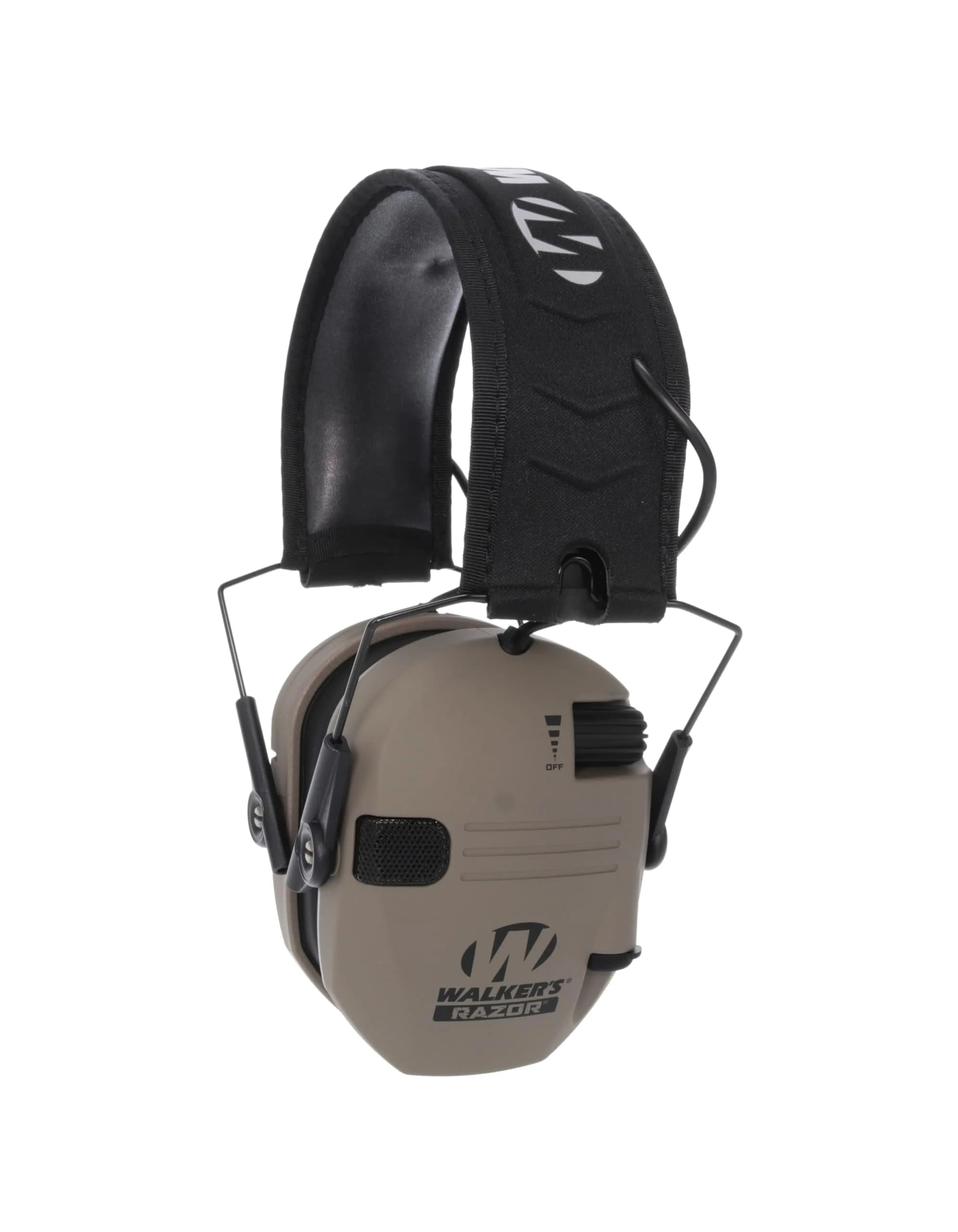 Walker's Razor Slim Electronic Earmuffs with 23dB NRR | Brown, Unisex Adult, Pack of 1