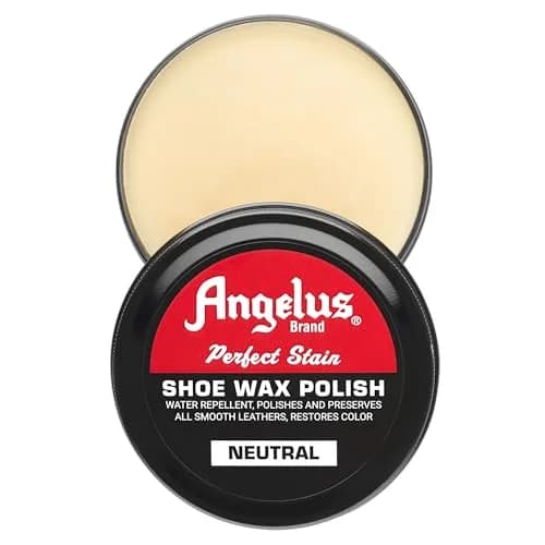 Angelus Perfect Stain Shoe Wax Polish 3 fl oz | Neutral Leather Shine & Protection thumbnail 1