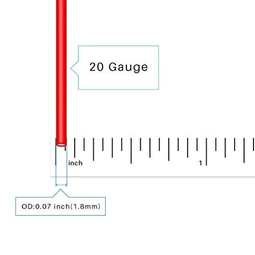 BNTECHGO 20 AWG Silicone Wire Red and Black | 10ft Each, Tinned Copper, 600V, Flexible thumbnail 2