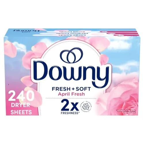 Downy Fabric Softener Dryer Sheets, April Fresh, 240 Count | Static & Static-Free thumbnail 1