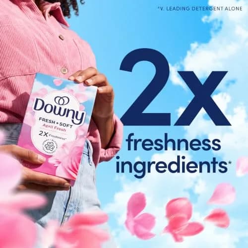 Downy Fabric Softener Dryer Sheets, April Fresh, 240 Count | Static & Static-Free thumbnail 5