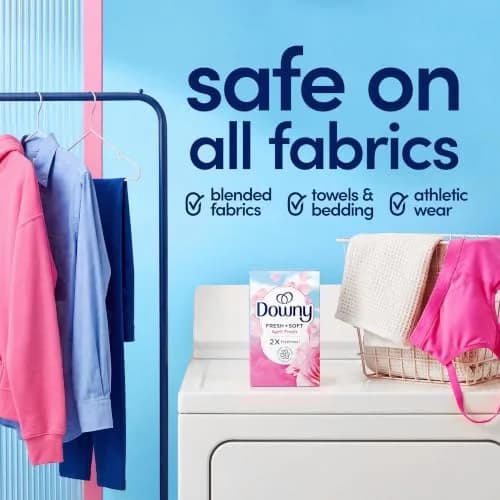 Downy Fabric Softener Dryer Sheets, April Fresh, 240 Count | Static & Static-Free thumbnail 7