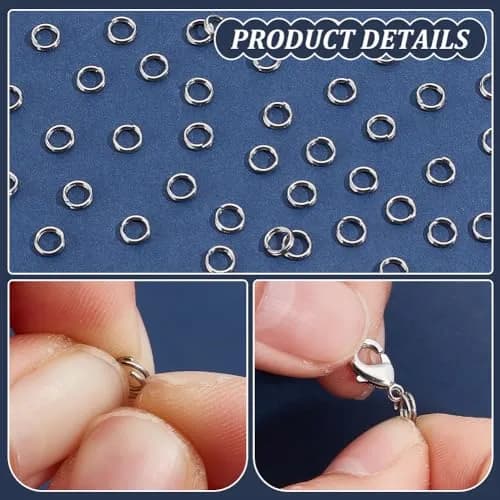 PH PandaHall Split Rings 5x1.2mm (380pcs, 20g) | Stainless Steel Jump Rings for Jewelry Making thumbnail 5